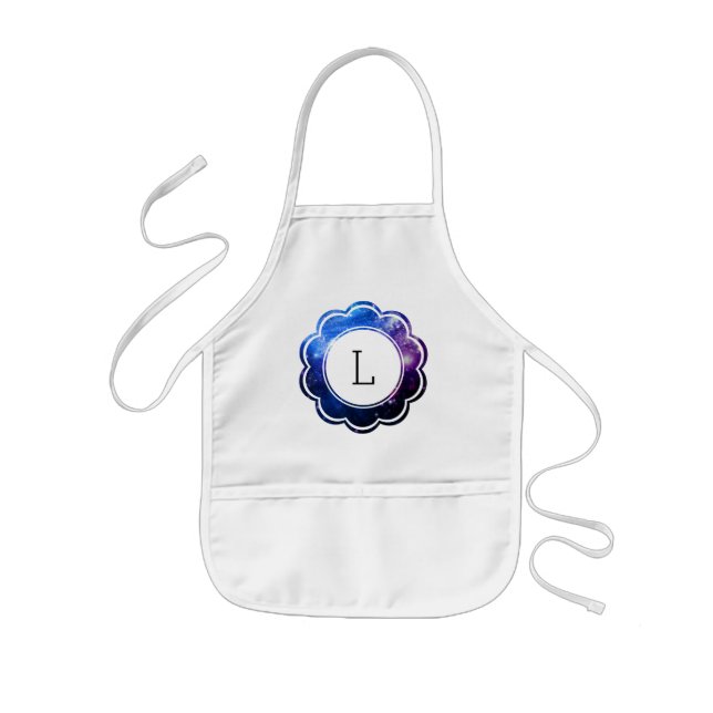 Galaxy Initial Kids Apron (Front)