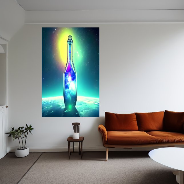 galaxy inside a bottle  | AI Art  Poster (Creator Uploaded)