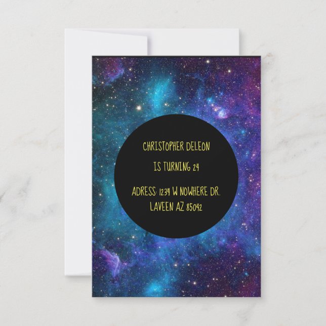Galaxy Invitation (Front)