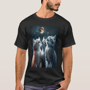 Galaxy Kittens Cat UFO Cat In Space 3 T-Shirt