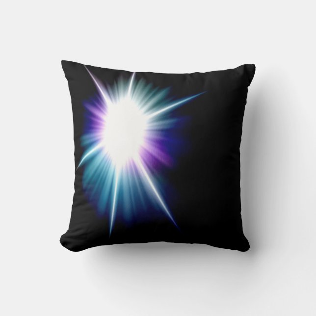 Galaxy light abstract art 3 cushion (Front)
