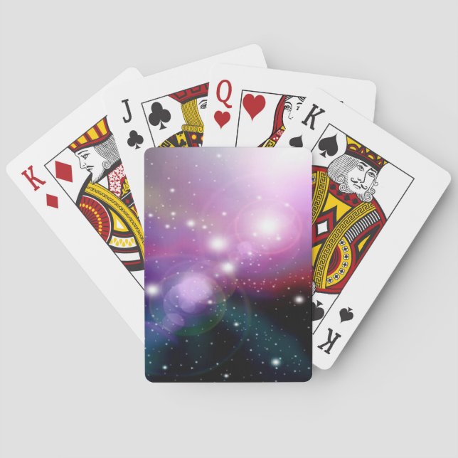 Galaxy Light Art Design Abstract Playing Cards (Back)