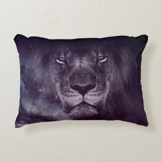 Galaxy Lion Face Art Wallpaper Decorative Cushion