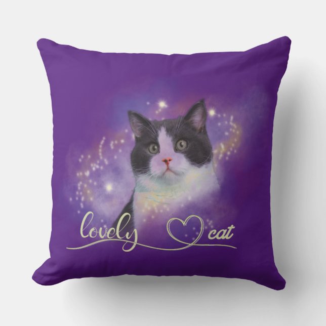 Galaxy Lovely Cat Cushion (Front)