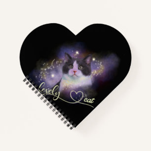 Galaxy Lovely Cat Notebook