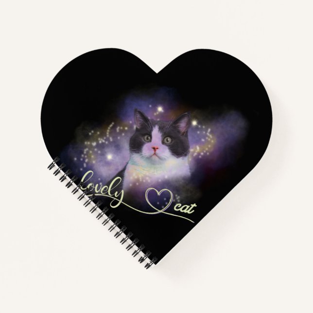 Galaxy Lovely Cat Notebook (Front)