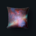 Galaxy M82 Cushion<br><div class="desc">This image shows a stunning view of a Starburst galaxy produced by space telescopes. M82 is a galaxy about 12 million light years from Earth that is undergoing a burst of star formation. X-rays from Chandra (blue) show gas being blasted away from the galaxy's disc as a bounty of stars...</div>