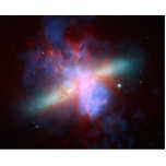 Galaxy M82 Hubble NASA Standing Photo Sculpture<br><div class="desc">Galaxy M82 Hubble NASA This red, turquoise, purple and blue image of the galaxy M82 – also known as NGC 3034 – is a colourful composite created from data from the Hubble Space Telescope, the Chandra X-Ray Observatory and the Spitzer Space Telescope. Image Credit: NASA, ESA, CXC, and JPL-Caltech. There...</div>