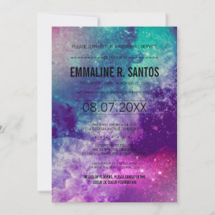 Galaxy Memorial Service Invite