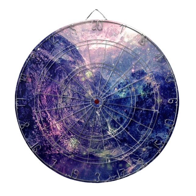 Galaxy Mountains Dartboard (Front)