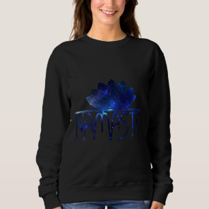 Galaxy Namaste Yoga Lotus Flower Sweatshirt