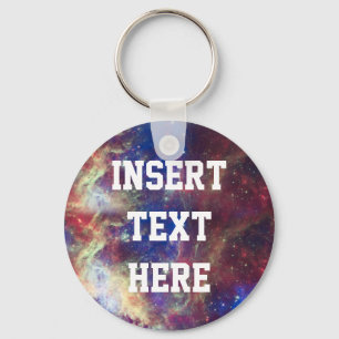 Galaxy Nebula Personalised Astronomy Space Key Ring