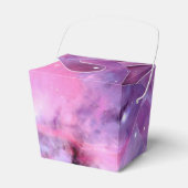 Galaxy Nebula Pink Stars Night Sky Print Astronomy Favour Box (Front Side)