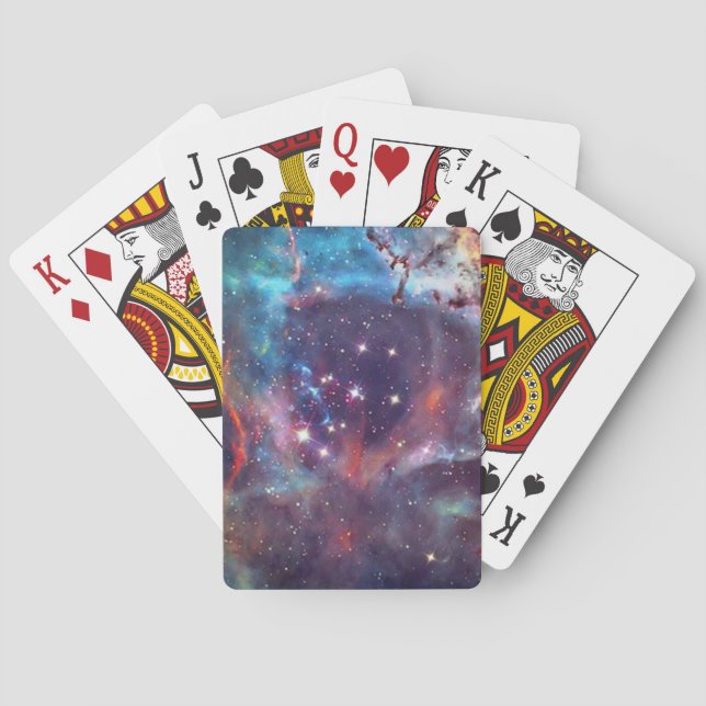 Galaxy Nebula space image. Playing Cards (Back)