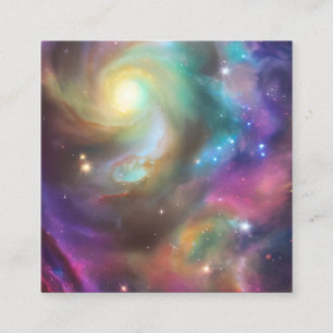 Galaxy Nebula  Square Business Card