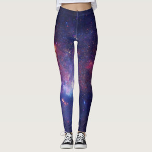 Galaxy Nebula Yoga Pants Space Purple
