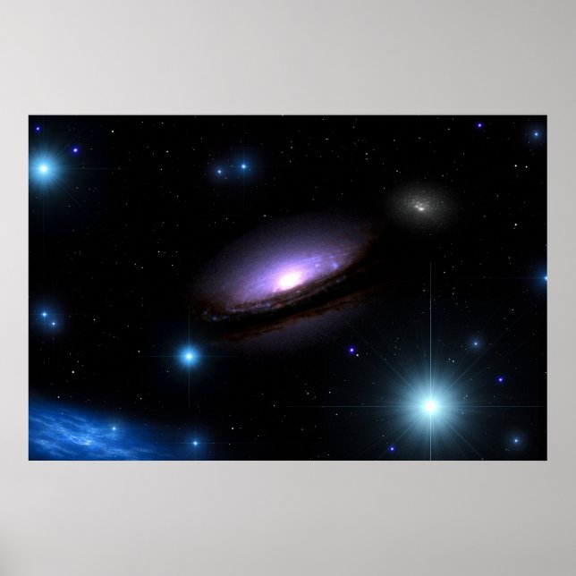 Galaxy NGC 4526 Poster (Front)