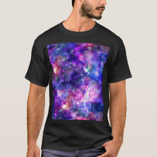 Galaxy Night Print Cosmic Design T-Shirt