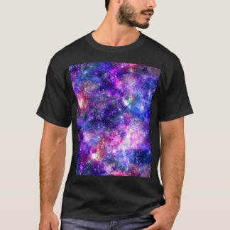 Galaxy Night Print Cosmic Design T-Shirt