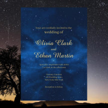 Galaxy Night Sky Theme Wedding
