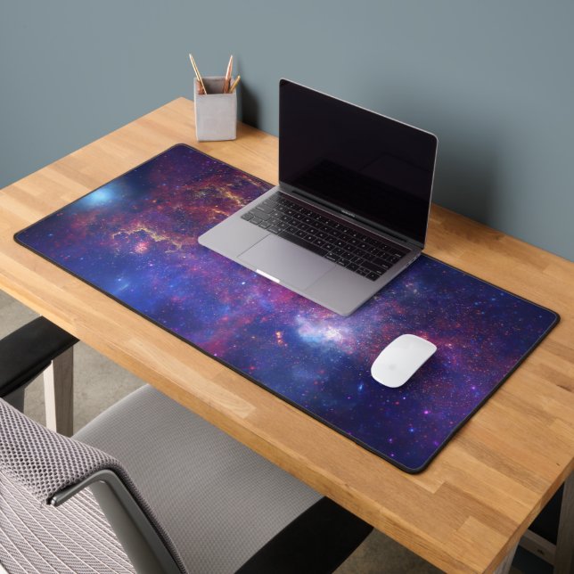 Galaxy Night Sky Universe Outer Space Stars  Desk Mat (Office 2)