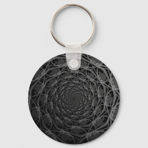 Galaxy of Filaments in Black and White Key Ring