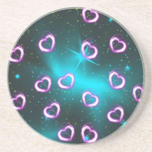 Galaxy of heart coaster (Front)