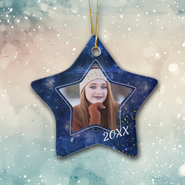 Galaxy of Stars Graduate Photo Ornament (Creator Uploaded)