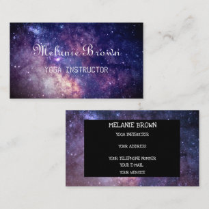 Galaxy Outer Space Hipster pattern Stars New Age  Business Card