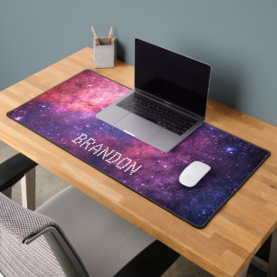 Galaxy Outer Space Nebula Stars Sky Universe  Desk Mat
