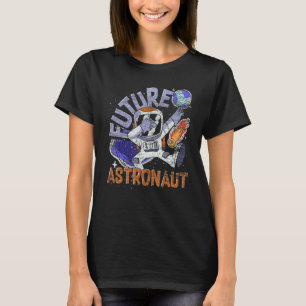 Galaxy Outer Space Science Dabbing Future Astronau T-Shirt