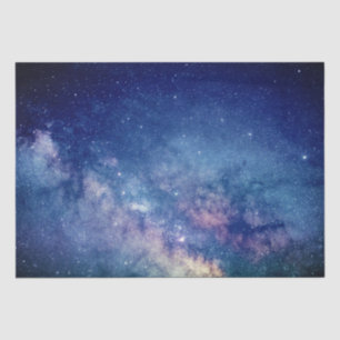 Galaxy Outer space Sky Stars Celestial Blue Tissue Paper