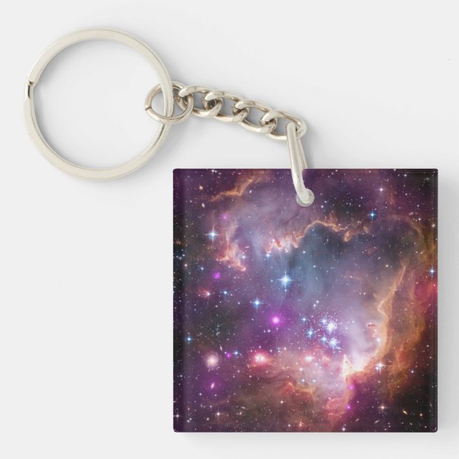 Galaxy Outer Space Stars Interstellar Nebula Key Ring (Front)