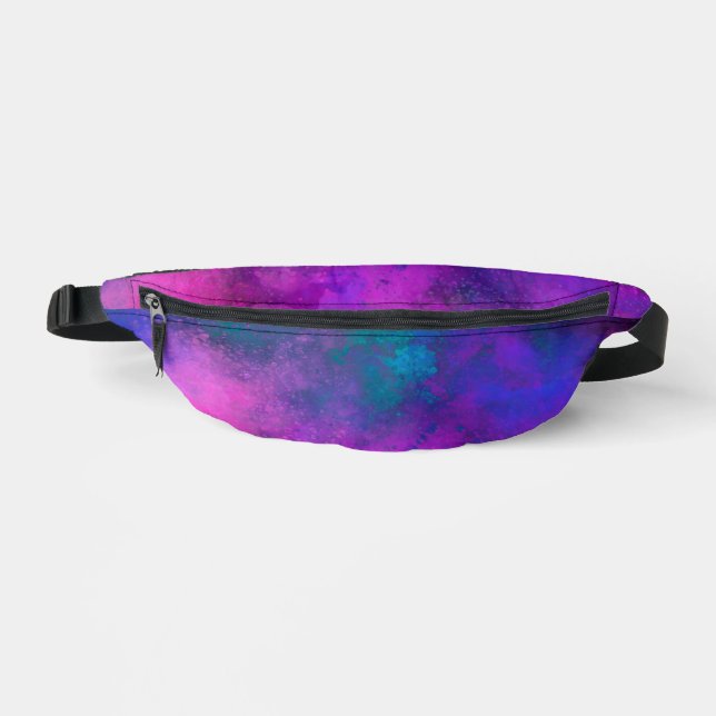 Galaxy Paint Splatter effect Bum Bags (Front)