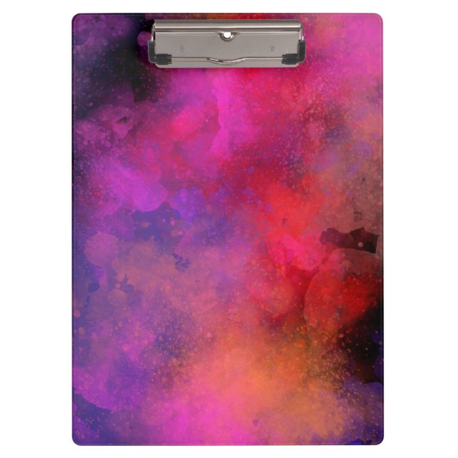 Galaxy Paint Splatter Effect  Clipboard (Front)