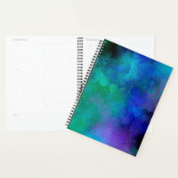 Galaxy Paint Splatter effect green blue