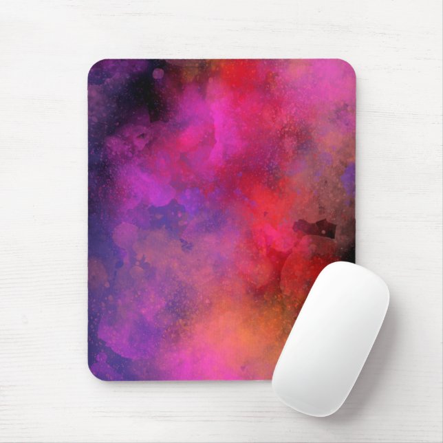 Galaxy Paint Splatter effect Mouse Pad (With Mouse)