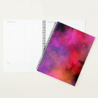 Galaxy Paint Splatter effect purple orange pink