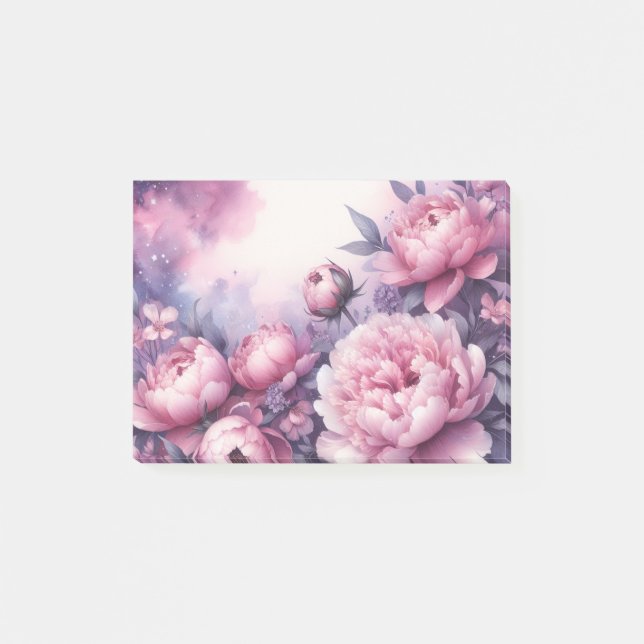 Galaxy Peony Post It Notes (Front)