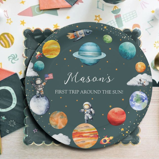 Galaxy Planets First Trip Around Sun Plate (Creator Uploaded)