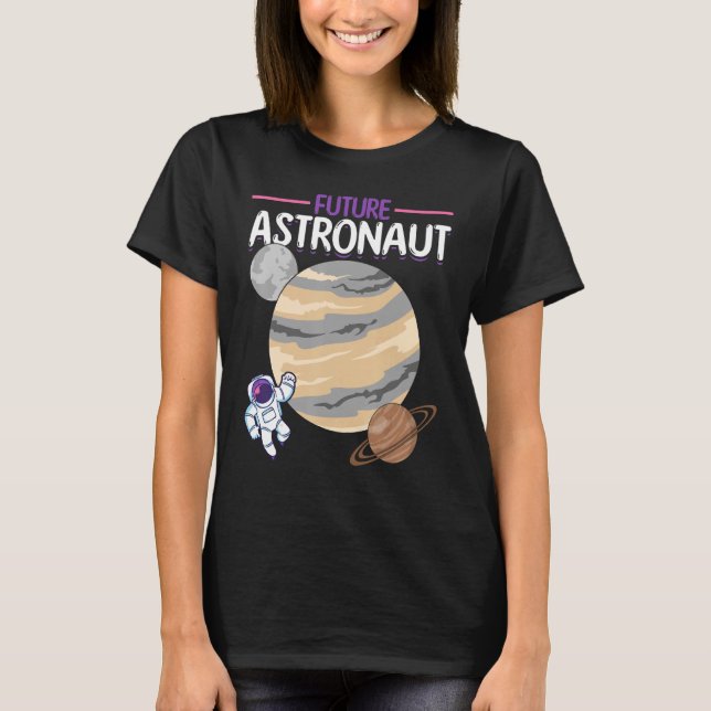 Galaxy Planets Outer Space Science Universe Future T-Shirt (Front)