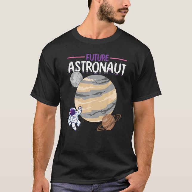 Galaxy Planets Outer Space Science Universe Future T-Shirt (Front)