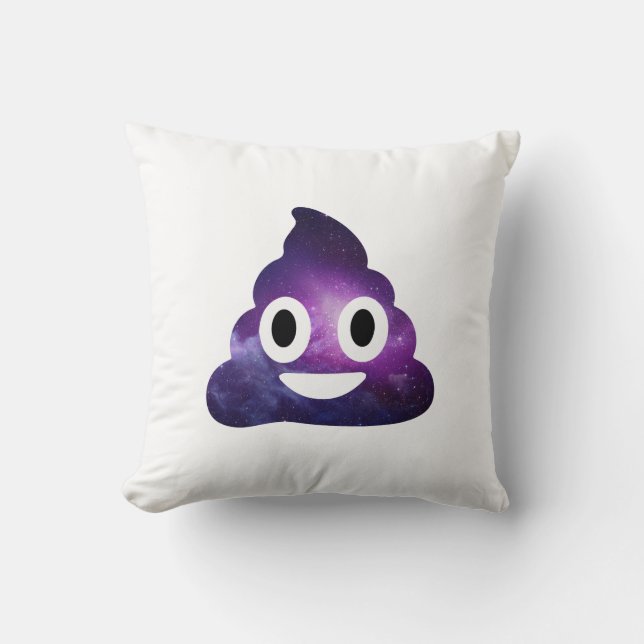 Galaxy Poo Emoji Cushion (Front)
