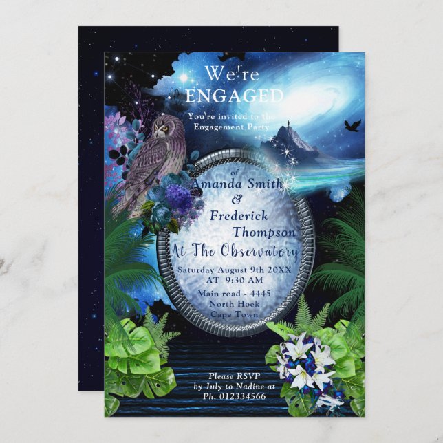 Galaxy Portal Engagement Invitation (Front/Back)