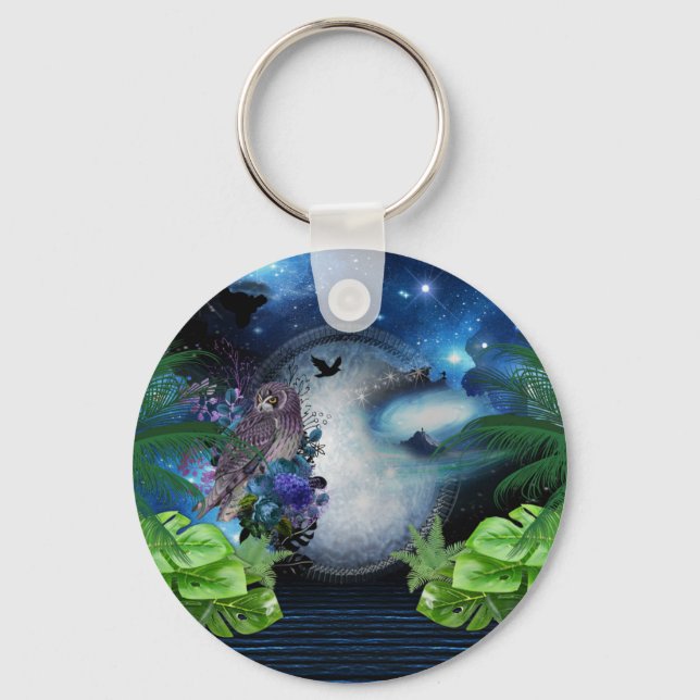 Galaxy-Portal Wedding guests gift Key Ring (Front)