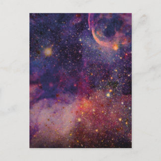 galaxy postcard