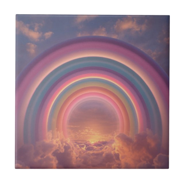 Galaxy Rainbow Ceramic Tile (Front)