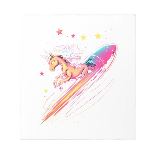 Galaxy Rider Unicorn (1) Notepad (Front)