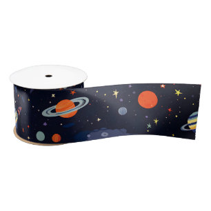 Galaxy  satin ribbon