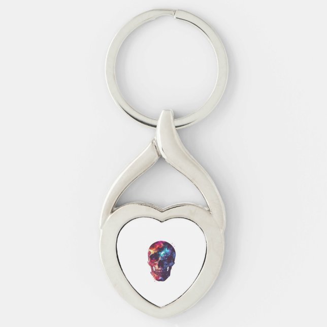 Galaxy Skull Portal Key Ring (Front)